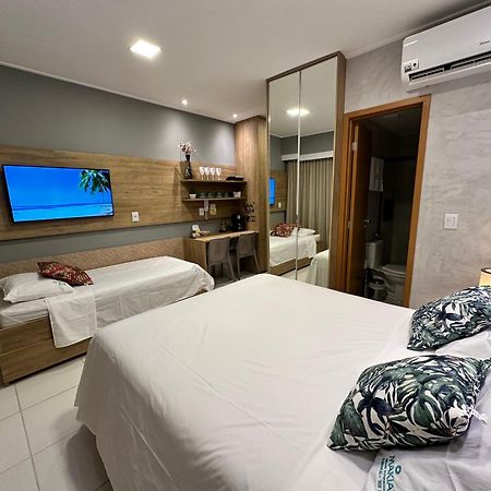 Studio Em Porto De Galinhas - Vista P Piscina Bagian luar foto