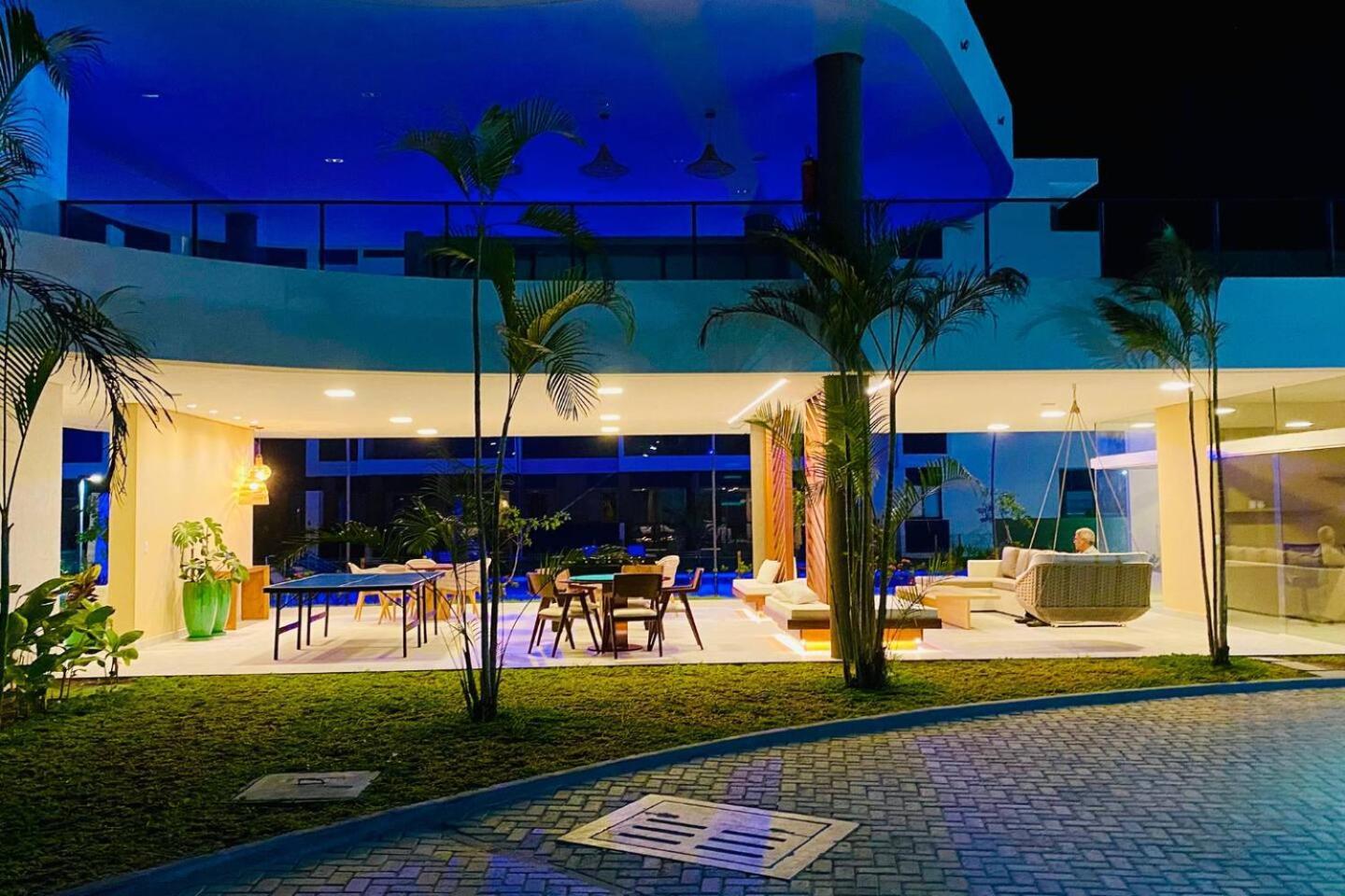 Studio Em Porto De Galinhas - Vista P Piscina Bagian luar foto