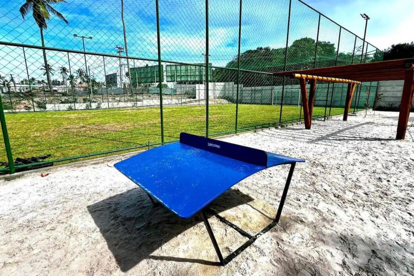 Studio Em Porto De Galinhas - Vista P Piscina Bagian luar foto