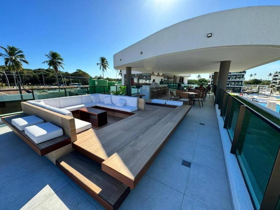 Studio Em Porto De Galinhas - Vista P Piscina Bagian luar foto