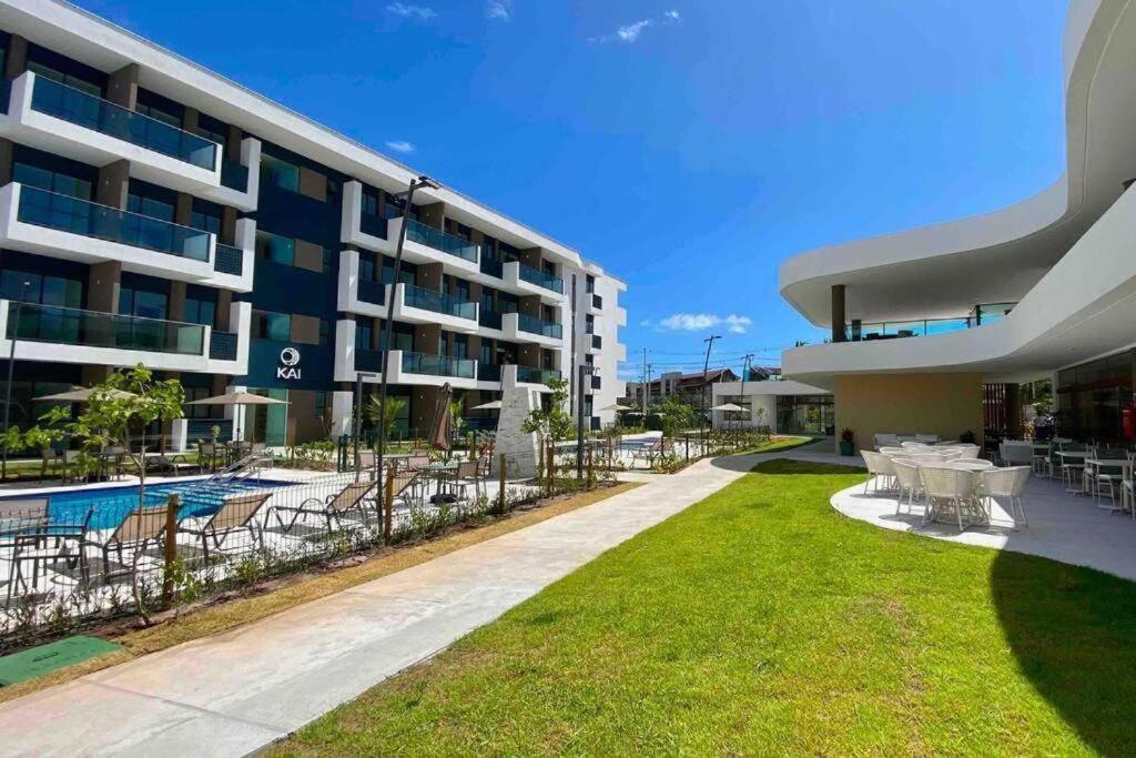 Studio Em Porto De Galinhas - Vista P Piscina Bagian luar foto