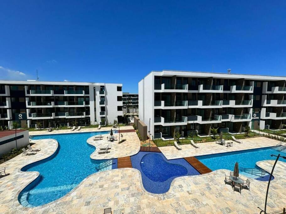 Studio Em Porto De Galinhas - Vista P Piscina Bagian luar foto
