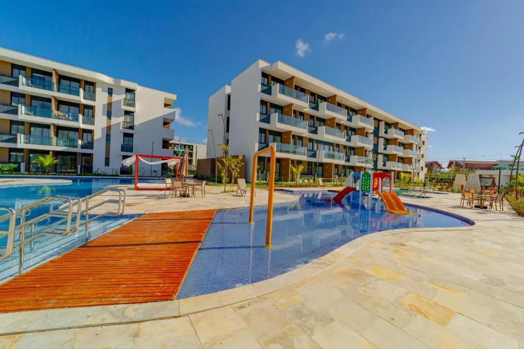 Studio Em Porto De Galinhas - Vista P Piscina Bagian luar foto