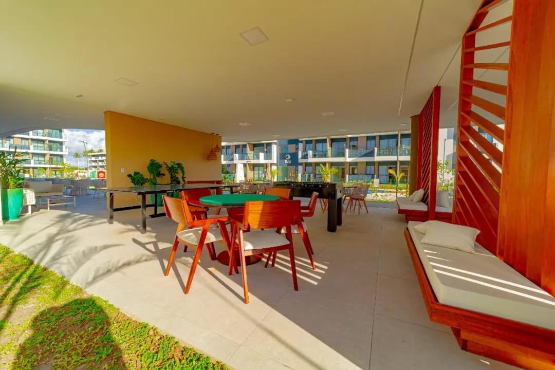 Studio Em Porto De Galinhas - Vista P Piscina Bagian luar foto