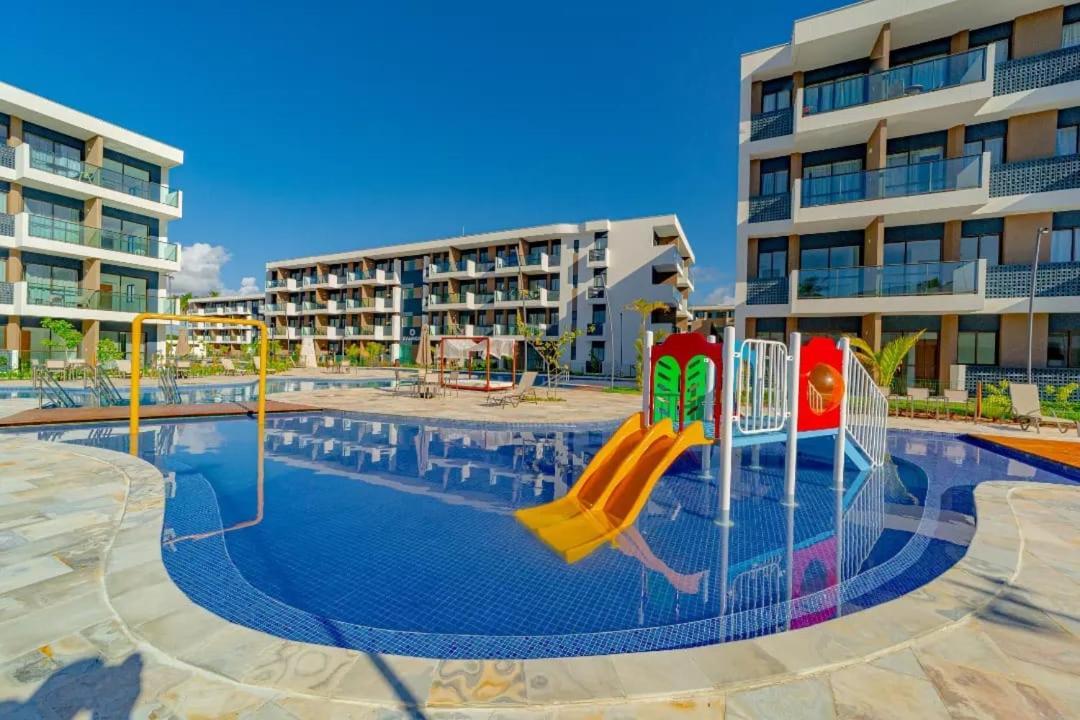 Studio Em Porto De Galinhas - Vista P Piscina Bagian luar foto